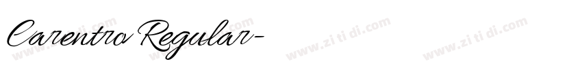 Carentro Regular字体转换 Carentro Regular字体转换